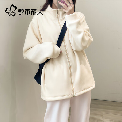 Urban Beauty Austrian Velvet Jacket Women's 2025 Latest Winter Velvet Thickening Warm Versatile Fleece Jacket Liner