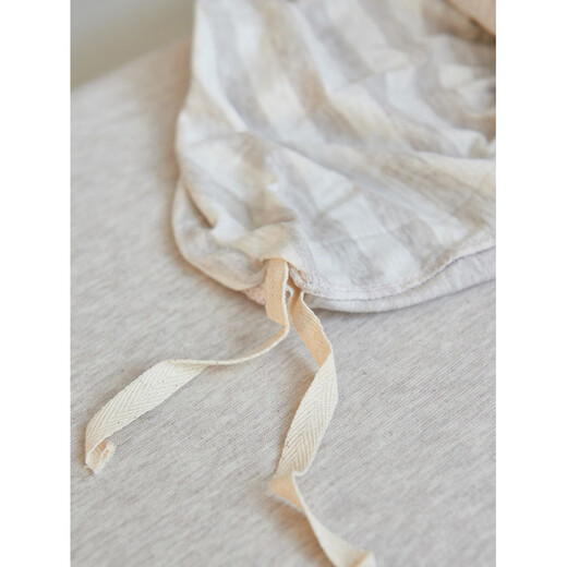 He Jiagong Tianzhu cotton quilt cover single piece pure cotton 1.5x2mx2.3 single 200x230cm220x240 quilt cover 180x200 hemp gray thin strips baby quilt cover single piece 120cm*150cm