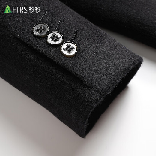 Shanshan Down Liner Wool Coat Men's Mid-Length Autumn and Winter Suit Collar Woolen Coat Woolen Winter Jacket Brown XL