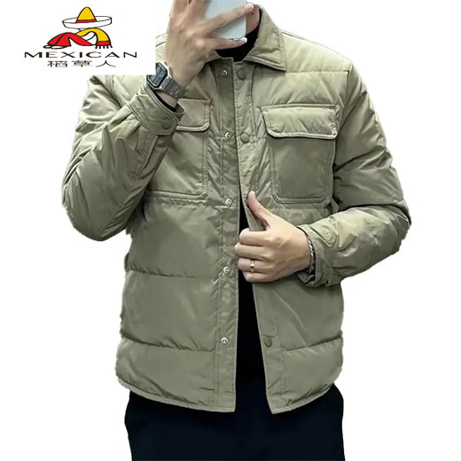 Scarecrow (MEXICAN) 2025 Autumn and Winter New Men's European Style Fashionable Lapel Jacket Jacket Trendy Brand Casual Cotton Clothes Black M