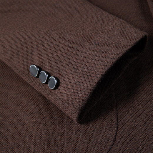 Shanshan Wool Warm Suit Men's Autumn and Winter Floral Texture Fit Double-Button Stiff Business Casual Jacket