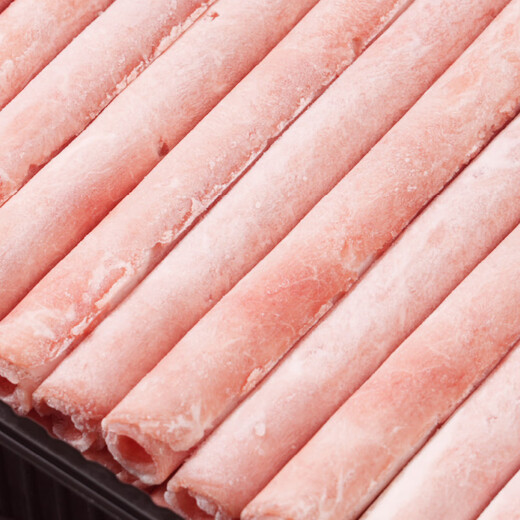 Original geschnittenes Rindfleischbrötchen von Oriental Harbor, Nettogewicht 1 Jin Jin entspricht 0,5 kg, Rindfleischscheiben, fettes Rindfleischbrötchen, Hot-Pot-Zutaten, Barbecue-Shabu-Shabu-Kochzutaten, importiert