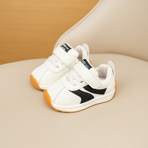 YEEHOO FASHION Ying's baby soft-soled non-slip shoes 12-year-old white shoes boys' sports shoes black 24