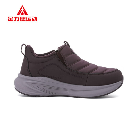 Foot Lijian elderly shoes women's winter new velvet warm shoes soft sole cold-proof shoes middle-aged and elderly shoes 9181 Purple 38