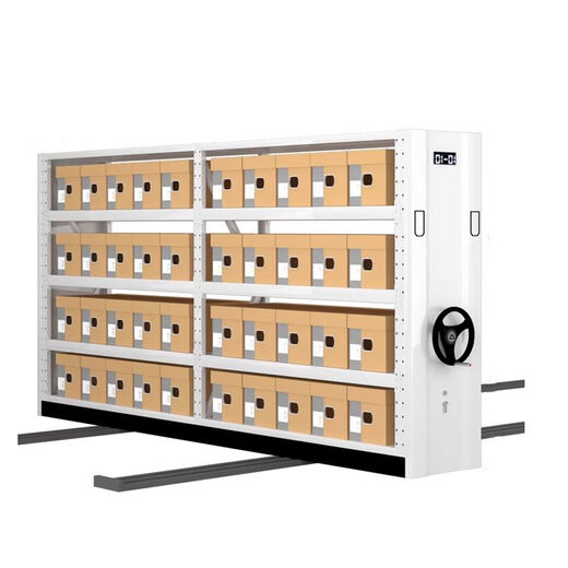 Yusenyi Intelligent Dense Shelves Archive Room Electric Dense Cabinets Hand-Cranked Mobile File Cabinets Voucher Information Rack Rails One Row 1 Group Each Cubic Intelligent