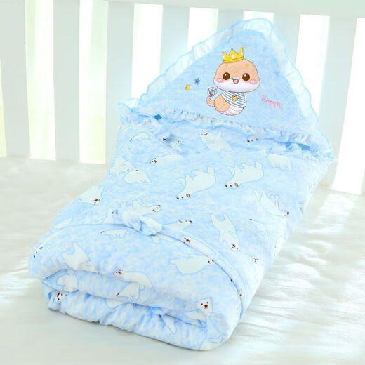 Meifei Newborn Autumn and Winter Pure Cotton Baby Quilt Baby Supplies Spring Wrap Quilt Newborn Wrap Plus Spring and Autumn Thin Quilted Bear Powder
