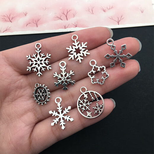 Autres accessoires d'accessoires d'alliage de flocon de neige mixte
