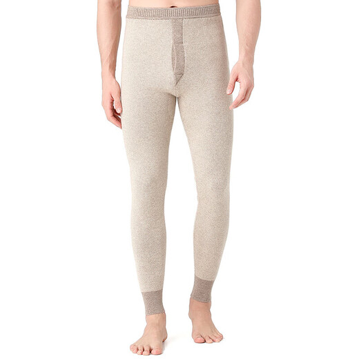 KING DEER high-end 100% pure cashmere pants for men, thickened and warm winter cashmere pants for women, slim-fitting bottoming wool pants for men, camel color, sesame dot jacquard, 100% cashmere 8058 2XL 180