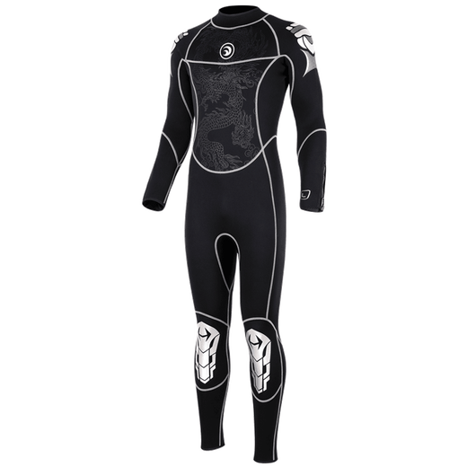 HiSEA wetsuit men's wetsuit women's winter swimming warm swimsuit 3mm wetsuit full body men's 5mm cold-proof swimsuit jellyfish suit M150 high elastic SBR material (3.0MM) 2XL