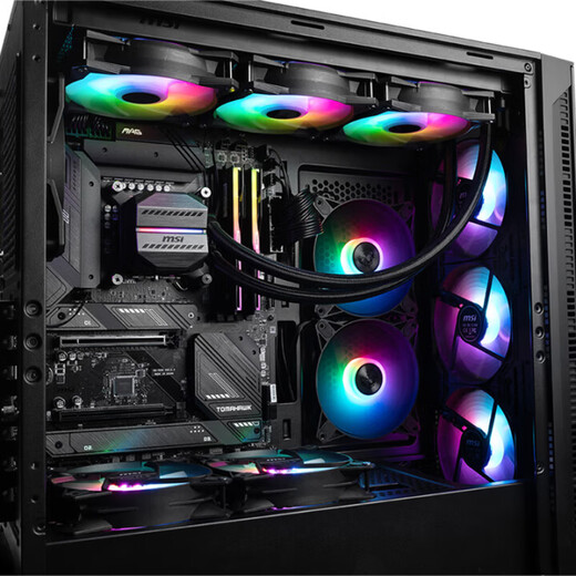 MSI Ultra 9 285K/i9 14900KF/5070Ti/5080 assembled computer complete machine design rendering game e-sports host DIY assembly machine sea view room configuration two 285K丨32G丨1T丨core display without card