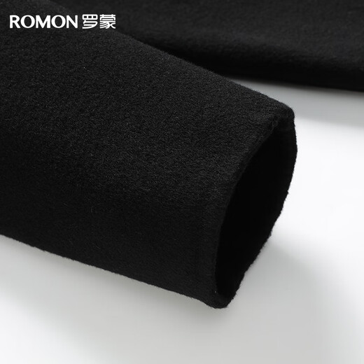 Romon 100% sheep wool pure wool double-sided woolen coat men's windbreaker mid-length autumn and winter woolen coat