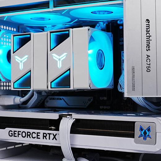 ASUS AMD Ryzen R5 9600X/RTX5070/RTX5060TI pure white high-end mini desktop assembly computer host e-sports live game rendering design DIY complete machine Configuration 2丨9600X丨16G+1TB丨Ultimate Edition