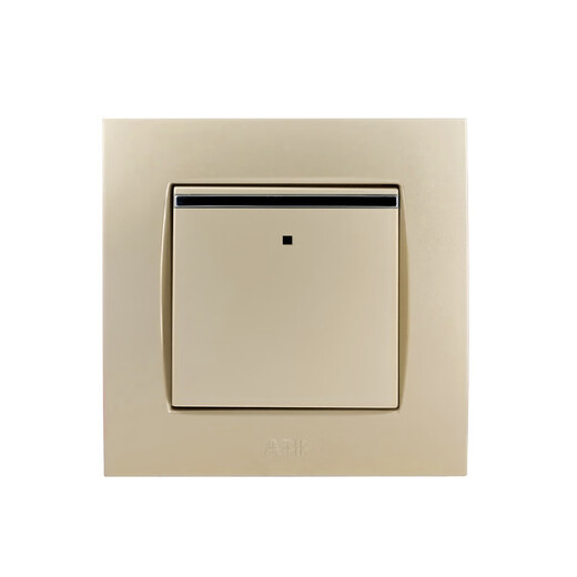 ABB Capacité commutateur socket acier cadre Pearl Gold Household 16a paquet One Open Two ouvre trois trous avec la lampe One Open Two Two Two Control Wire AU13553-PG