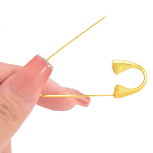 Alloy jewelry ancient sand gold brooch. Pregnant women and babies are safe when going out. Gold baby brooch that protects against shock and protects color. 2 packs.