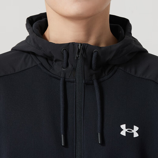 Under Armor knitted jacket for men, fashionable, simple, loose and comfortable, velvet warm hooded sports casual jacket top XL