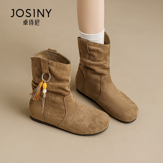 Zhuoshini-Bucken kurze Stiefel für Frauen 2025 Herbst- und Winter neu