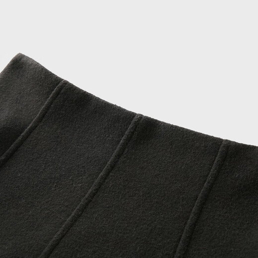 Tricolor Sheep Wool 2025 Winter New Warm Woolen Skirt A-Line Long Skirt for Women