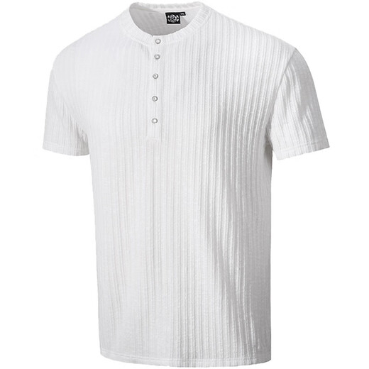 MUSCLE DOG muscle dog fitness short-sleeved men's new summer loose casual henley shirt training clothes half-sleeved sports T-shirt men's white S