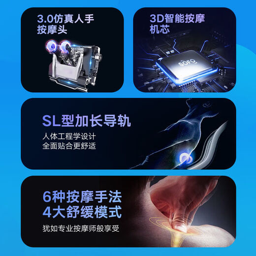 SOFO Massage Chair Home Fully Automatic Multi-Function Zero Gravity Small Electric Sofa Rocking Chair Living Room Office Full Body Massage Recliner Mid-Autumn Festival and National Day Gift for Parents Elegant Gray Rocking Massage Chair