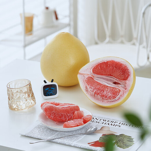 Jingxiansheng Fujian Guanxi Red Heart Honey Pomelo 2 pieces, net weight 4-4.5Jin Jin is equal to 0.5kg, fruit gift box, straight from the source