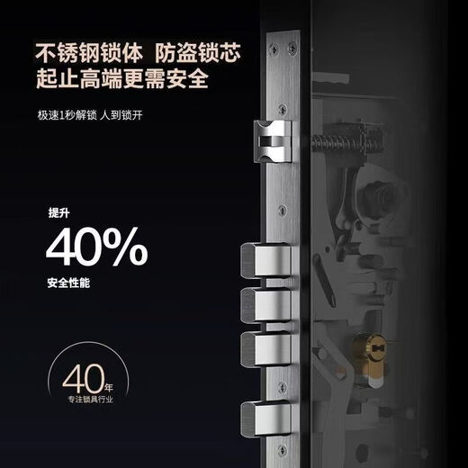 小米同款智能门锁指纹锁密码锁民宿公寓智能门锁电子锁家用防盗 防盗门专用升级指纹【上门安装】