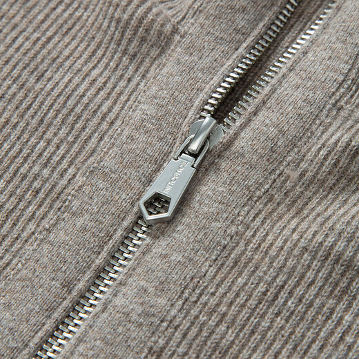 Dongbolini Autumn and Winter New Solid Color Stand Collar Cardigan Men's Casual Two-Wear Cardigan Jacket Flower Camel One Size 54