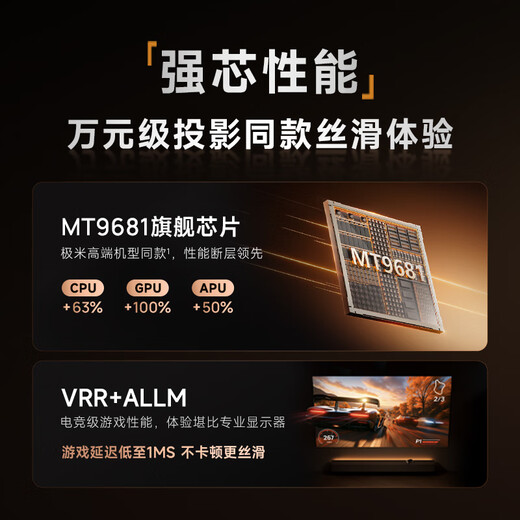 XGIMI Z9X 4K New Thin and Light 4K Optical Zoom Projector 1300CVIA True Highlight Home Smart Projector HD Home Theater PTZ National Subsidy