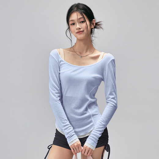 Jincheng Breathable Yoga Wear Cover-Up Thin Slim Fit Sports Top Pilates Running Training Long Sleeve New Eggnog White YG532 S