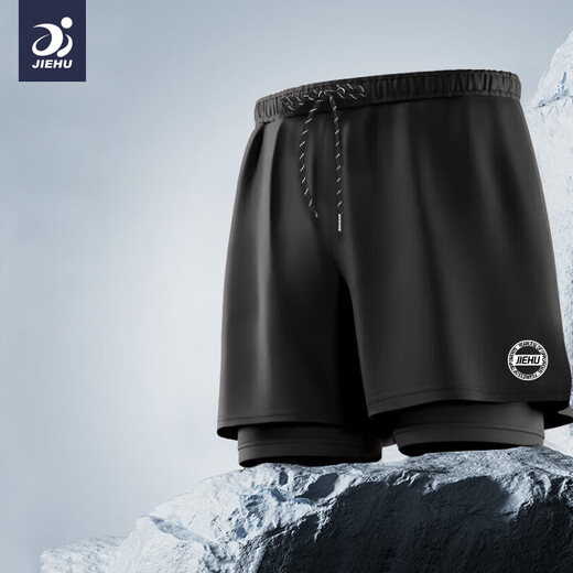 捷虎泳裤游泳装备三件套男士泳镜泳帽防尴尬速干宽松温泉度假套装