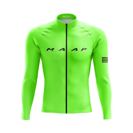 MAAP autumn cycling clothing men's long-sleeved tops cycling sportswear road bike outdoor breathable quick-drying shirt MAAP orange gray S