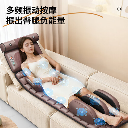 AUX Fully Automatic Kneading Massage Cushion Full Body Lying Bed Cushion Multifunctional Cervical Massager Chair Massager Shoulder, Neck, Back and Legs Practical Birthday Gift for Parents and Elders for Men and Women Zunyaorong Pro 148 Head Massage + 6 Cross-Legged Foot Treasures + Electric Lumbar Support