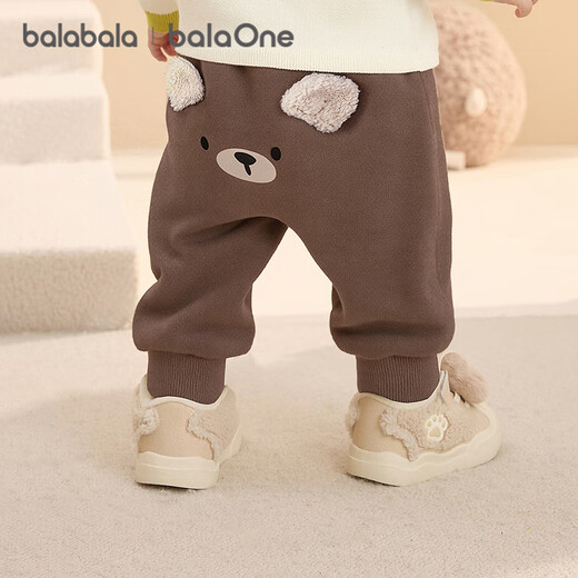 Bala Bala One baby pants trousers 2025 winter plus velvet baby pp pants warm and cute 208425108205