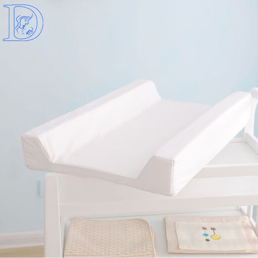 AUSTTBABYU type diaper table pad, changing pad, waterproof sponge pad, breathable newborn baby soft pad, changing pad, white 70x45cm