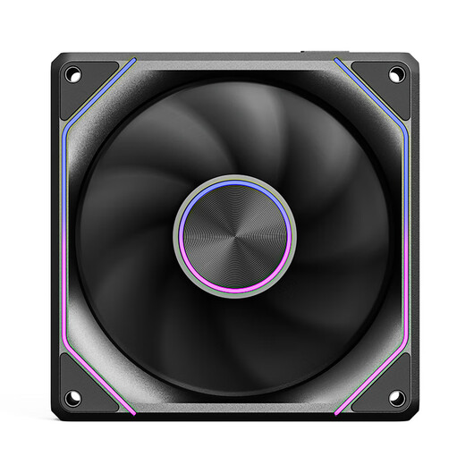 爱国者（aigo）星璨岚月PRO 黑色反叶三联包 ARGB灯效 神光同步 机箱风扇12CM 免理线磁吸拼接 PWM温控