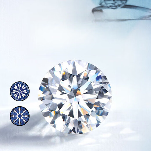 DR one carat diamond ring PT950 platinum moissanite diamond ring light luxury women's wedding ring birthday Valentine's Day gift 1 carat moissanite platinum ring/D grade live mouth adjustable size