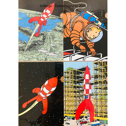 Tintin Ding Ding's Adventures <Running to the Moon> <Moon Exploration> Escena A4 Carpeta en la historia 15122- <Carpeta de escena