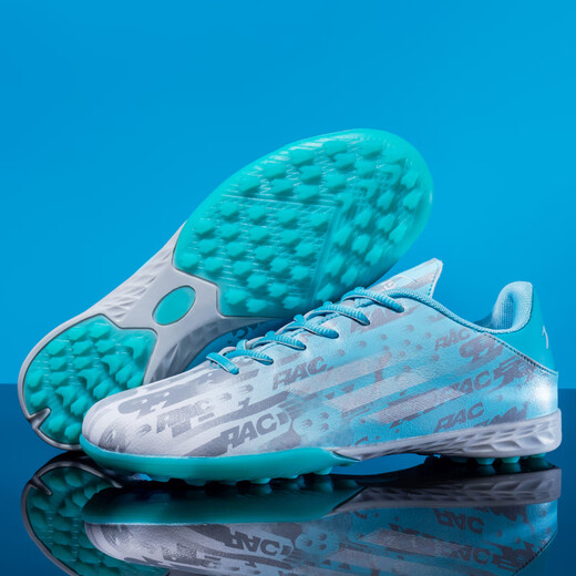 Double star football shoes Falcon AG long spikes for teenagers, primary school students, adults and children, sports competition training special sneakers, moonlight broken spikes 38