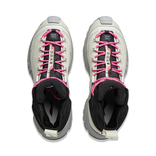 Li Ning (LI-NING) Jinlang Sports Xingchuan Unisex Reflective Black Waterproof Lightweight Outdoor Hiking Shoes AHTV035-3 Picture Color 43