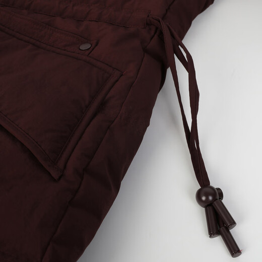 NEELLY Nali Shopping Mall's new winter style hooded mid-length casual commuter down jacket for women 90% white duck down Ankola red S