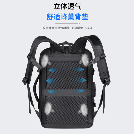 Samsonite Manufacturer Backpack Men's Large Capacity Travel Vacuum Compression Backpack 20 Inch Computer School Bag Black