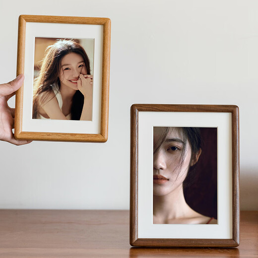 Uncle Lu a4 photo frame empty frame teak solid wood table high-end simple creative photo frame wooden picture frame framed self-installation