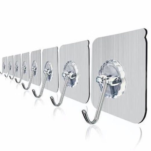 Décoration de la maison, matériaux de construction, accessoires électriques, crochets transparents super adhésifs, crochets sans poinçon, crochets adhésifs à forte charge sans trace, crochets adhésifs sans trace, 10 pièces