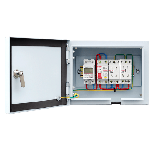 Stainless steel outdoor electric vehicle charging box waterproof household Wuling Euler new energy vehicle socket distribution box small (empty body)