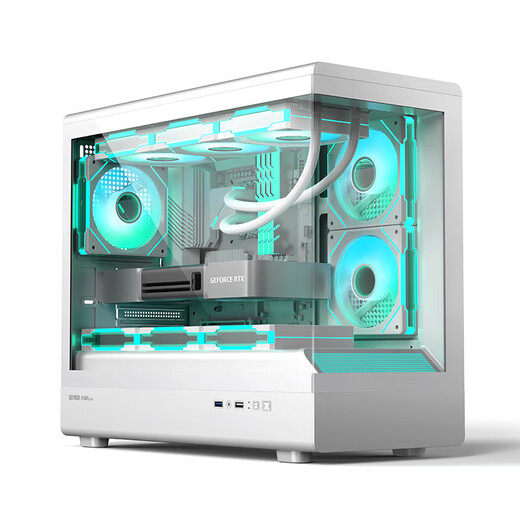 AMD Ryzen 7800X3D 9800X3D/5060/5070/5080 game console computer desktop assembly computer host DIY complete machine assembly white sea view room chassis configuration nine 9800X3D+RTX5080 16G OC