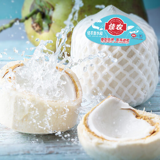 Good Farmer Green Coconut Imported from Thailand 4 pieces large single fruit 900g + free coconut opener fresh fruit gift box