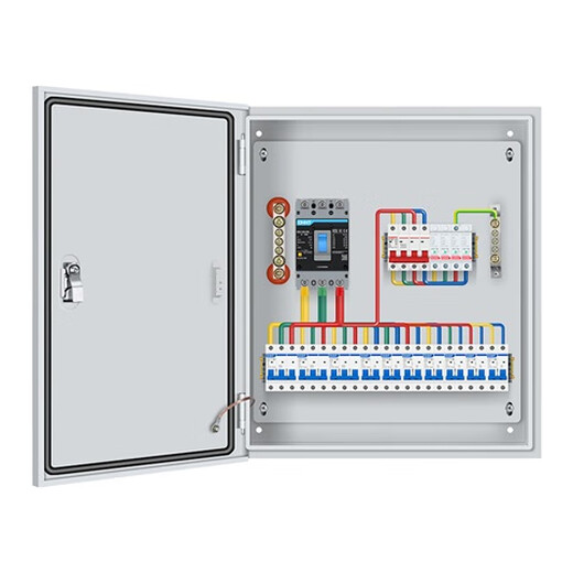 GCDQCN customized complete set of distribution box three-phase four-wire 380V meter box meter box 220V leakage switch box household distribution box complete set configuration 1 white 2-3 days