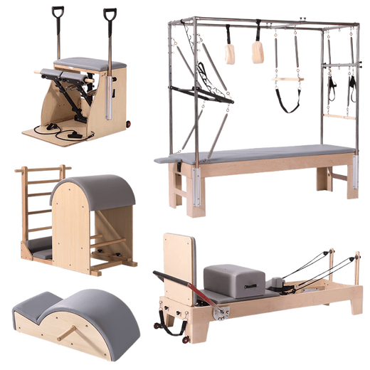 LULULEMENG-YOGA Yoga Yoga Pilates five-piece complete core bed kicking ladder bucket stable chair large equipment equipment loft bed rubber wood-stable chair