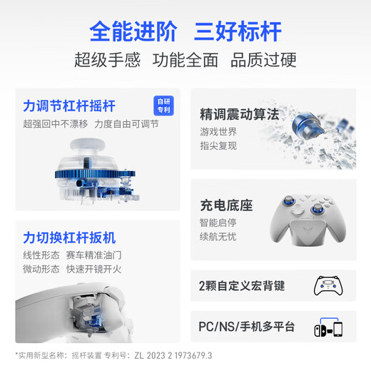 Feizhi Direwolf 3/Direwolf 4 multi-template wireless controller DW12C type xbox controller Switch/Steam Black Myth Wukong game controller Mingmo Yuanxu Feather controller Direwolf 4+ charging base set