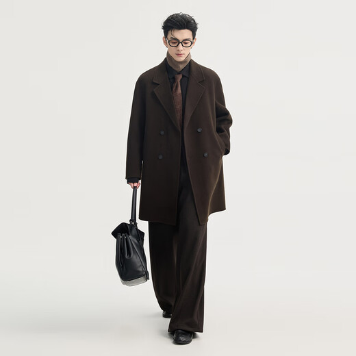Piaget Zall 2025 Early Winter 100% Pure Wool Wool Coat 4 Buttons One Hand Long Men's Mid-Length Thick Warm Jacket