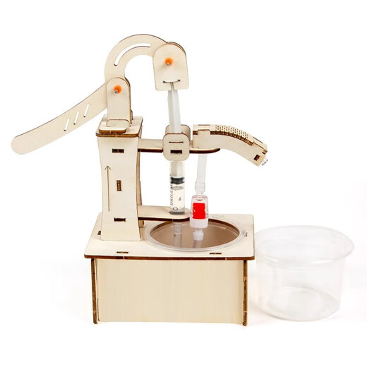 Aimai Xiong wissenschaftliches Experiment DIY Handpumpe manuelle Wasserbrunnentechnik kleine Produktion Kinder handgefertigtes Materialpaket Set Fernbedienung Raddampfer DIY Materialpaket Standard